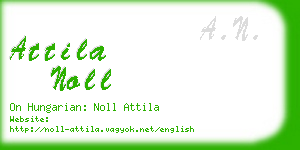 attila noll business card